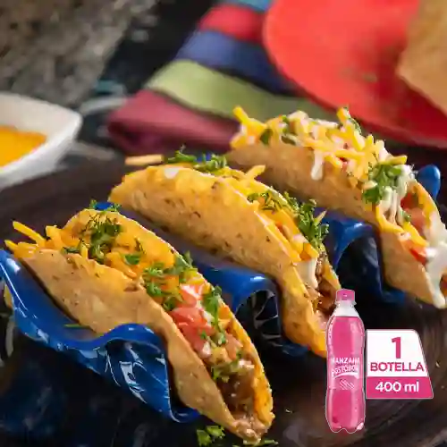 Combo Tacos Don Ramon + Postobón Manzana 400 ml
