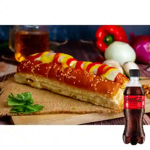 Combo Perro Sencillo + Coca Cola Sin Azúcar 400 ml