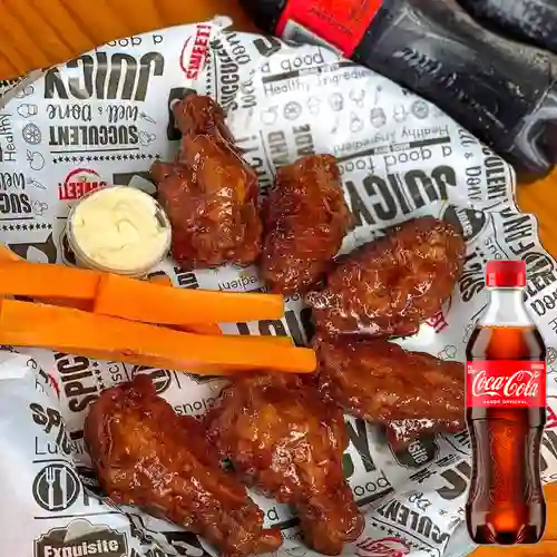 Combo Alitas X6 + Coca Cola Original 400 ml