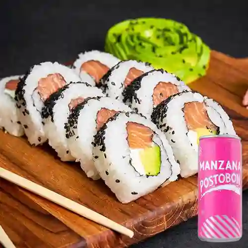 Combo Sushi Philadelphia Roll + Manzana 269ml Lata