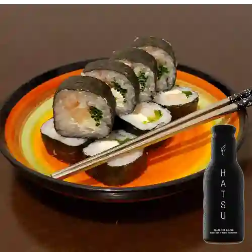 Combo Roll Hosomaki 5 + Hatsu Negro y Limonada 400 ml