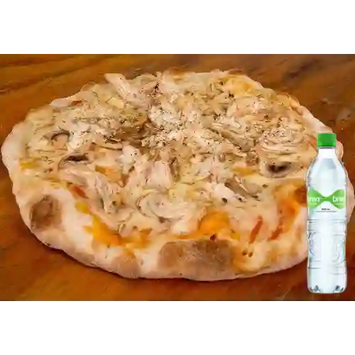 Combo Pollo Champiñón Porción + Brisa Con Gas 600ML