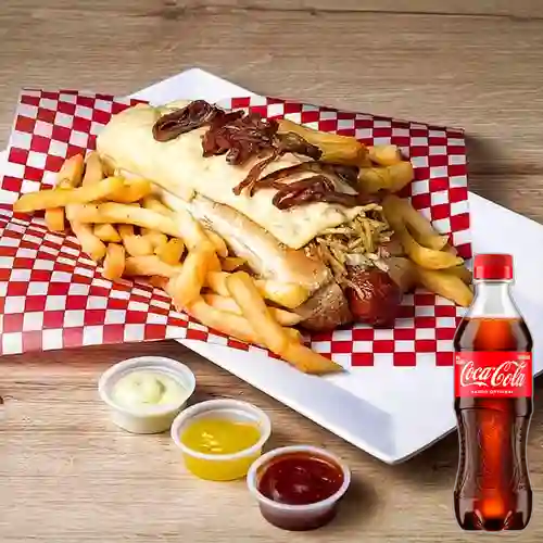 Combo Perro Ranchero + Coca Cola Original 400 ml