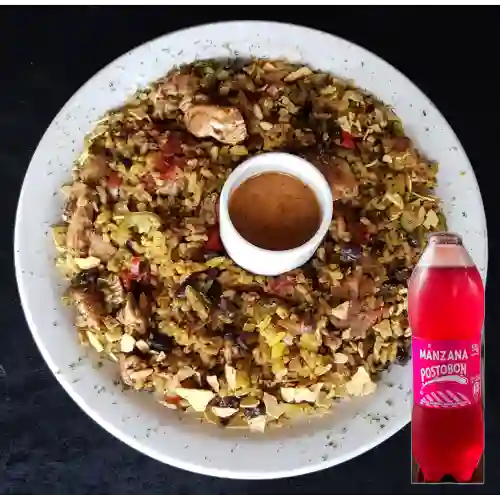 Combo Arroz Jalisco + Gaseosa Manzana Postobon