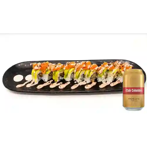 Combo Salmón Tartar + Club col. Dorada Lta 330ml