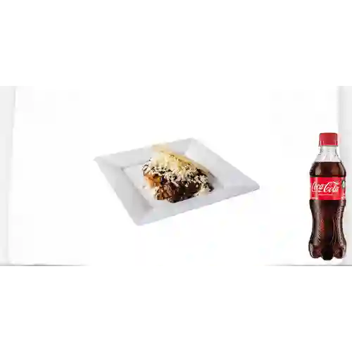 Combo Arepa Pabellón + Coca-Cola Sabor Original 400 ml