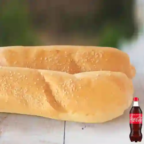 Combo Pan Baguette + Coca Cola 600ml