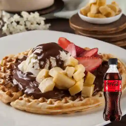 Combo Sussex Waffle + Coca Cola Sin Azúcar 400 ml