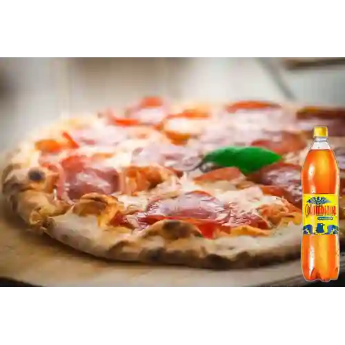Combo Pizza Mediana + Colombiana 1.5 l