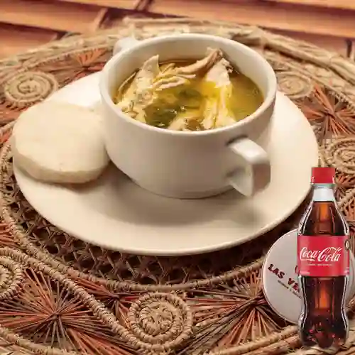 Combo Consome de Pollo + Coca Cola Original 600ML
