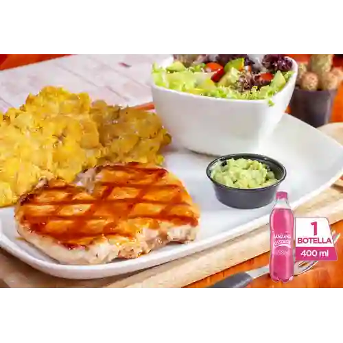Combo Churrasco de Cerdo + Postobón Manzana 400 ml
