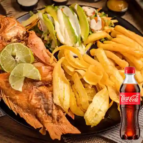 Combo Mojarra Frita + Coca Cola Original 400 ml