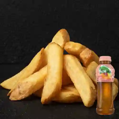 Combo Papas Extragruesas + Fuze Tea Durazno 400ML