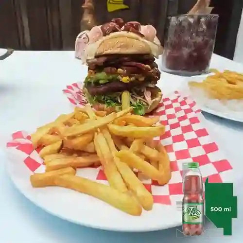 Combo Hamburguesa Ranchera + Mr Tea Limón 500 ml