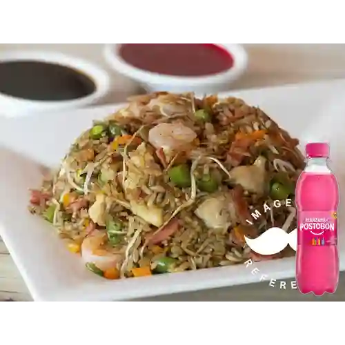 Combo Arroz Chino Grande + Postobón Manzana 250 ml