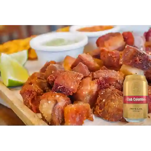 Combo Chicharronada + Club col. Dorada Lta 330ml