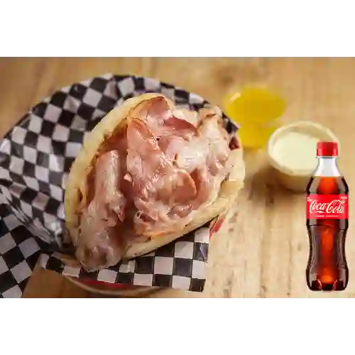 Combo Arepa de Tocineta + Coca Cola Original 400 ml