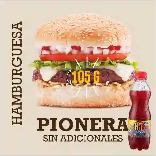 Combo Hamburguesa Pionera 105 G + Jugo Hit Mora 500 ml