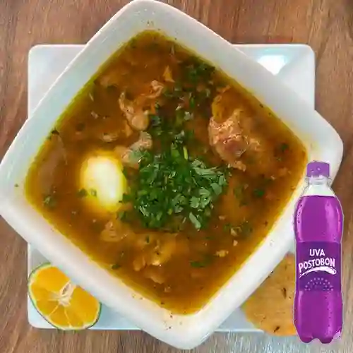 Combo Consomé + Postobon Uva 400 ml