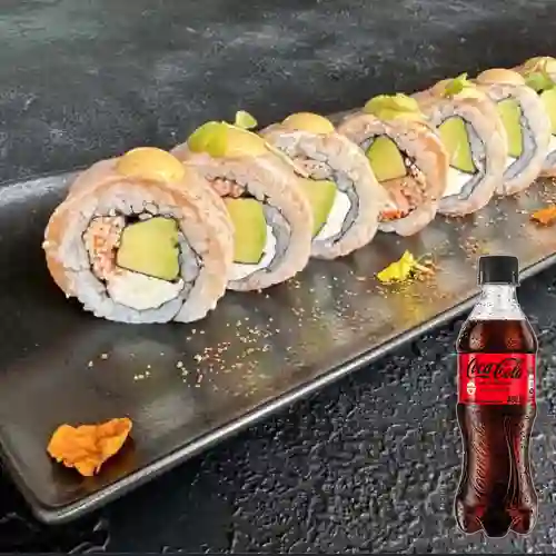Combo Salmon Lover Flameado +Cocacola S/az 400ml