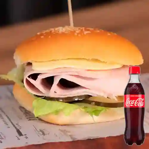 Combo Sándwich Jamón de Pavo +Cocacola Orig 400ml