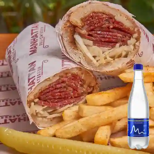 Combo Sándwich Pastrami + Manantial Mineral 600 ml