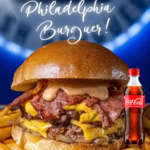 Combo Hamburguesa Philadelphia +Cocacola Orig 400ml