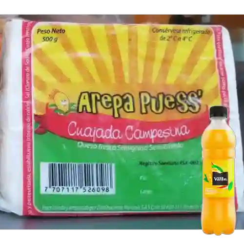 Combo Libra de Cuajada + Del Valle de Mango 500 ml