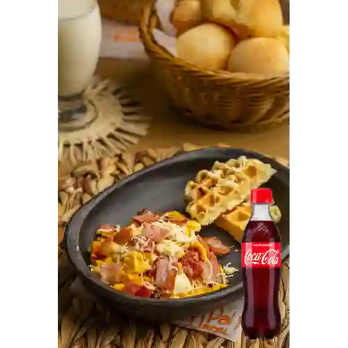 Combo Huevos Tocineta&Queso +Jugo +Cocacola Orig 400ml