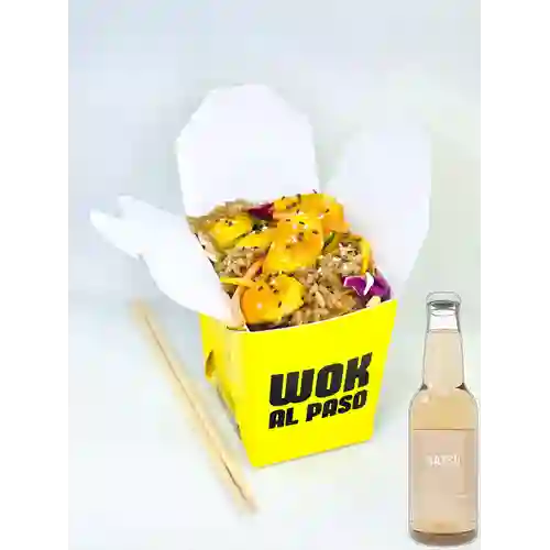 Wok Pollo a la Naranja +Hatsu Uva Blanca&Romeo 300ml