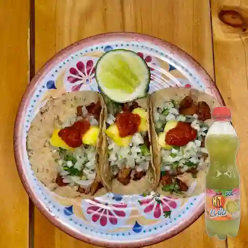 Combo Taco Trompo + Hit Lulo 500 ml