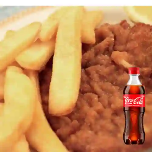 Chuleta Pollo 100gr+Papas Francesas+CocaCola Org 400ml