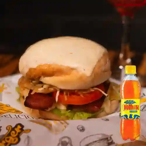 Combo Hamburguesa Sencilla + Colombiana 300 ml