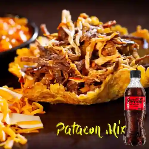 Combo Patacon Mixto + Coca Cola Sin Azúcar 400 ml