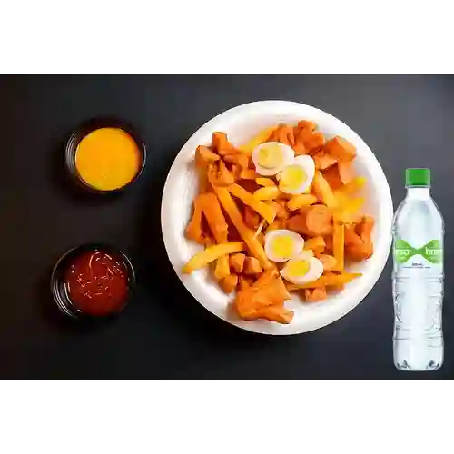 Combo Salchipapa + Brisa Con Gas 600ML
