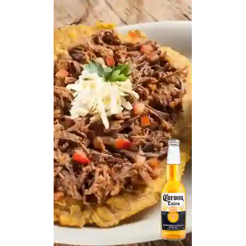 Combo Patacón Res + Corona 330 ml