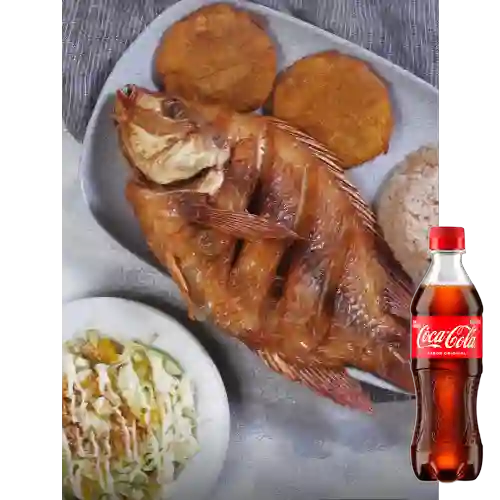 Combo Mojarra Frita + Coca Cola Original 400 ml