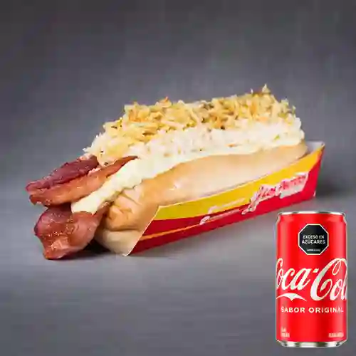 Combo Perra Grande + Coca Cola Original 235 ml