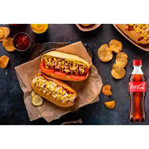 Combo Hot Dog Triple + Coca Cola Original 400 ml