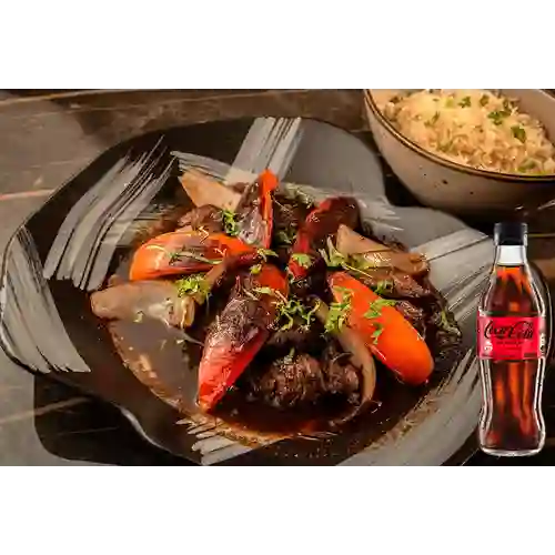 Combo Lomo Saltado + Coca Cola Sin Azúcar 300ML