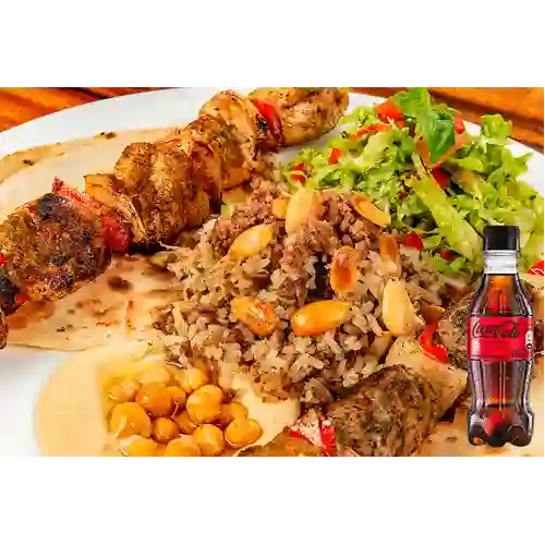 Combo Shish Mixto + Coca Cola Sin Azúcar 250ML