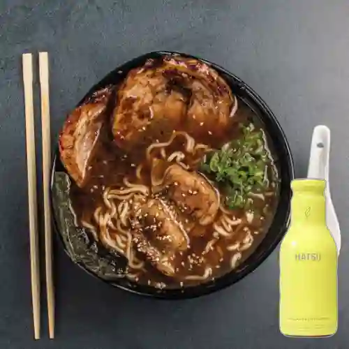 Sopa Ramen Red Miso Grande +Hatsu Amarillo 400ml .
