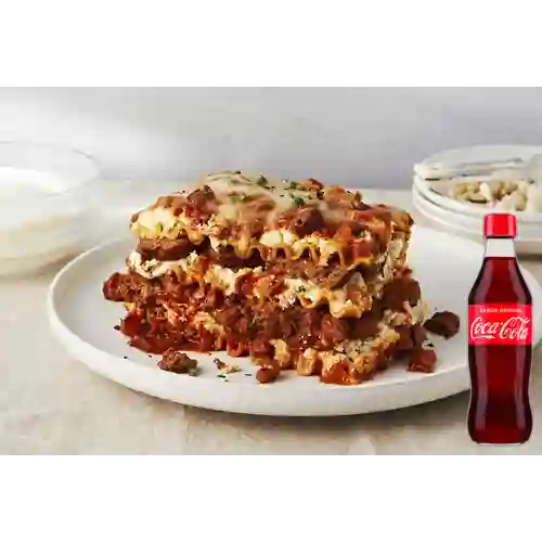 Combo Lasagna Grande + Coca-Cola Sabor Original 350 ml