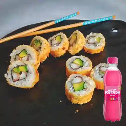 California Tempura 10 Makis +Postobón Manzana 250ml