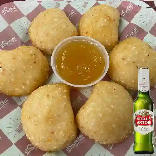 Combo Empanadas Momposinas + Stella Artois 335 ml