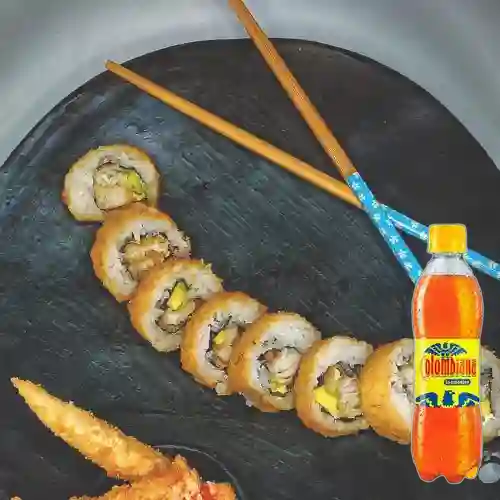 Crunch Roll 10 Makis (Tempura) + Colombiana 250ml