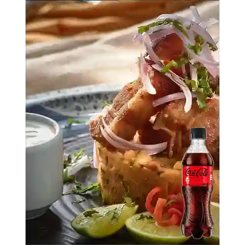 Combo Timbal de Chicharrón +Cocacola S/az 354 ml