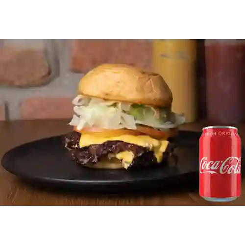 Combo Double Smash Cheeseburger + Cocacola Orig 330 ml