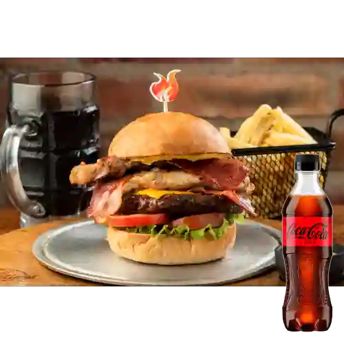 Combo Hamburguesa Parrillera + Coca-Cola ZERO 400ml