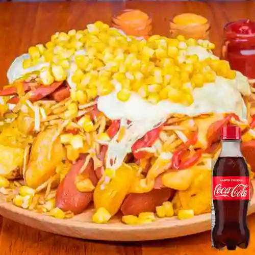 Combo Salchi Grande Gratinada +Cocacola Orig 200ml